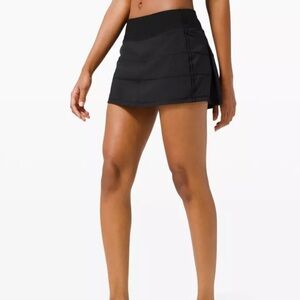 Lululemon pace rival skort, golf skirt, black size 4 reg
